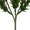 Vickerman 22" Artificial UV Coated Bush with Mini Purple Flowers and Boxwood Greenery. - 4 of 4