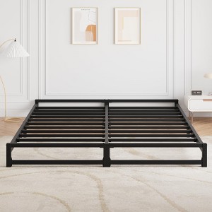 Garvee 6 Inch, Metal Platform Bed Frame with Steel Slat Support, Mattress Foundation, No Box Spring Needed, Easy Assembly - 1 of 4