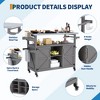 Outdoor Grill Cart with Storage Cabinet, Farmhouse Solid Wood Kitchen Island on Wheels, Outdoor Grill Table with Stainless Steel Table Top - 3 of 4