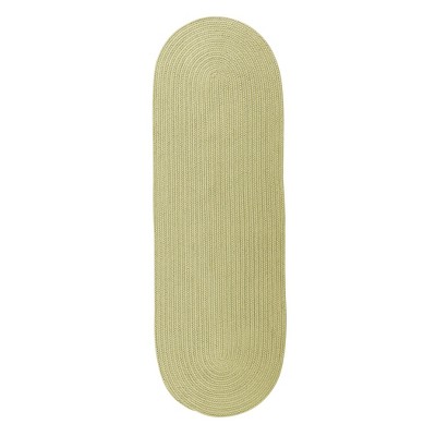 Colonial Mills Boca Raton - Celery 2 Ft x6 Ft Runner (Oval) Rug Indoor/Outdoor 100% Polypropylene