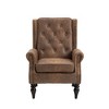 Okak Accent Chairs for Bedroom, Modern Wood Frame Armchair, Accent Chair Lounge Chair with Sturdy Wood Legs for Living Room - 4 of 4