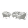 WJSHome 3 Seater Bubble Sofa and Single Seat Bean Bag Sofa, Comfy Mesh Fabric Upholstered Sofa for Living Room, Office, Apartment - 2 of 4