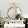 Modern LED Vanity Light, Brushed Gold Wall Fixture with Frosted Acrylic for Bathroom Mirror or Makeup - 4 of 4