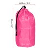 Unique Bargains Storage Bag with Drawstring Strap 2 Pcs Pink - 2 of 4