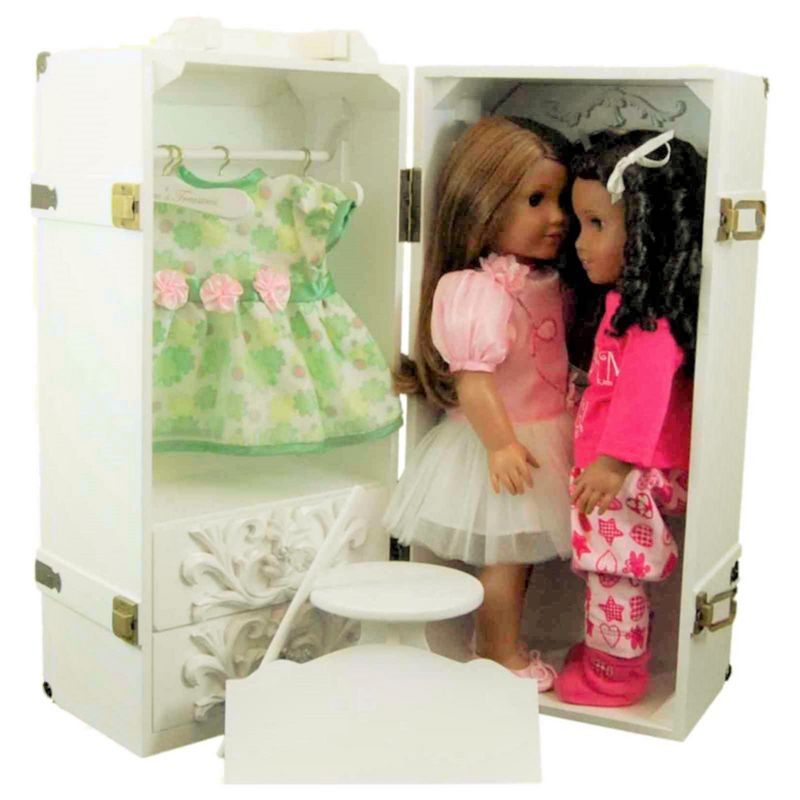 The Queen's Treasures 18 Inch Doll Furniture,Clothes Storage Trunk Case, 5 of 10