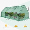 EAGLE PEAK Tunnel Greenhouse,Zipper Doors,Green PE Cover - 3 of 4
