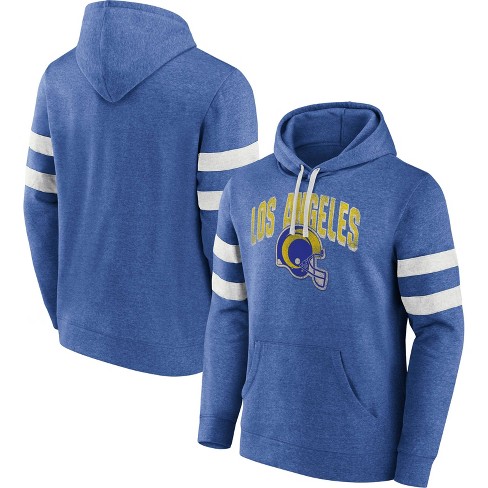 NFL Los Angeles Rams Men's Heather Long Sleeve Hooded Sweatshirt - S