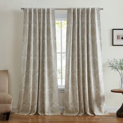 Giovanni Medallion Blackout Single Window Curtain Panel - 52