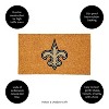 EvergreenNFLNew Orleans Saints Logo Natural Coir 28 x 16 Inches Indoor Outdoor Doormat - 4 of 4
