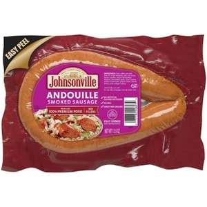 Johnsonville Pork Andouille Sausage Rope - 13.5oz - 1 of 4
