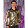 Lars Amadeus Men's Long Sleeves Button Down Party Disco Glitter Metallic Shirt - 2 of 4