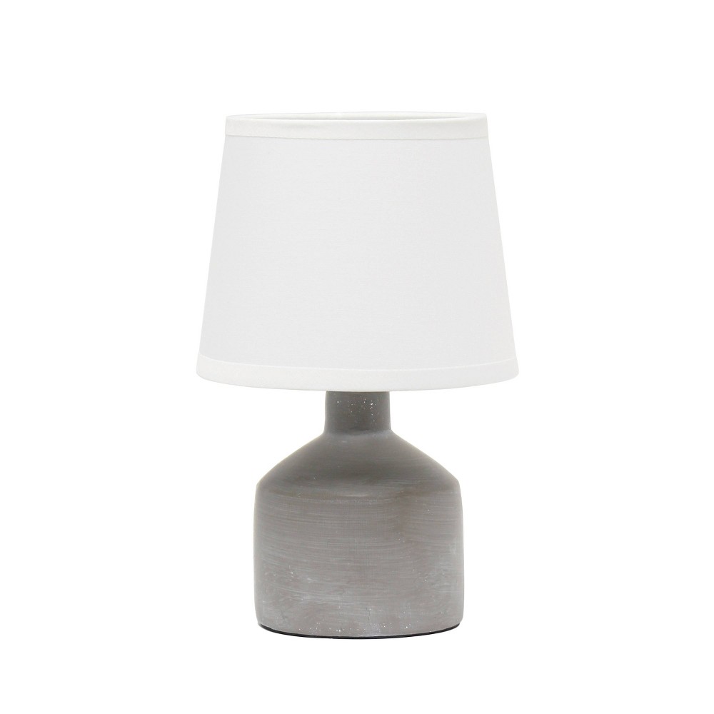 Photos - Floodlight / Garden Lamps Mini Bocksbeutal Ceramic Table Lamp Gray - Simple Designs