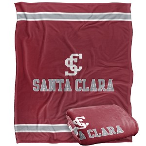 Santa Clara University Primary Logo Silky Touch Blanket White 50x60 - 1 of 4