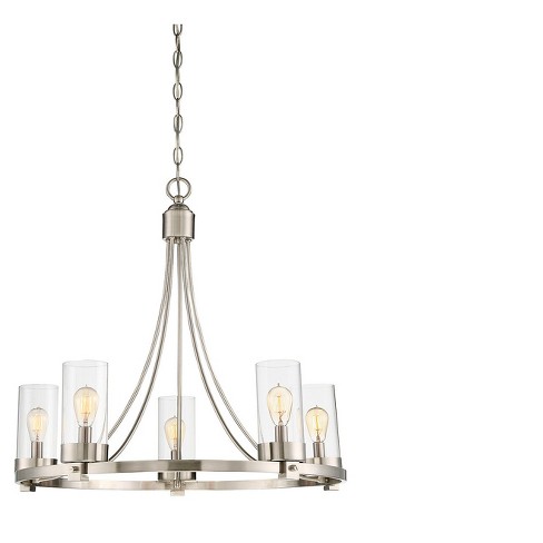 Ceiling Lights Chandelier Brushed Nickel Aurora Lighting