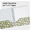U Brands 2 Pocket Fashion Plastic Folder Off Beat Geo Green - 4 of 4