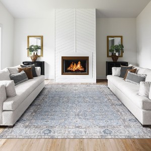 Thomasville Emporia Industrial Old World Chenille Machine Washable Non-Slip Flat Pile Area Rug Collection - 1 of 4