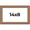 PosterPalooza | Photo Size Slim Profile Gold Picture Frame - UV Acrylic, Foam Board Backing, Hanging Hardware - 2 of 4