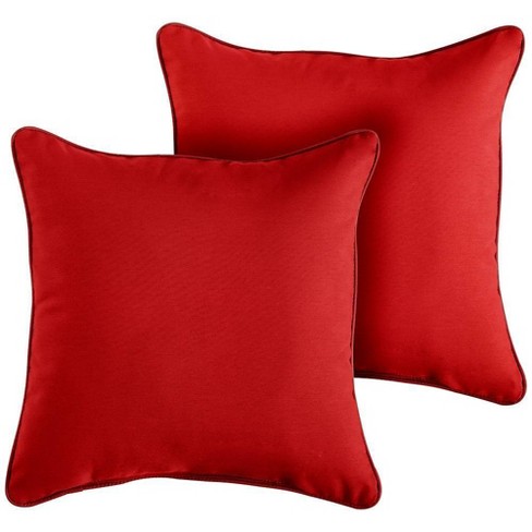 Red and best sale tan outdoor pillows