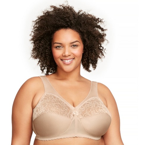 Glamorise Womens Magiclift Original Support Wirefree Bra 1000 Blush 44dd :  Target