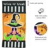 Witches Hat Orange and Black 8.5 X 40 Polyester Outdoor Hanging Garden Flag - 2 of 2