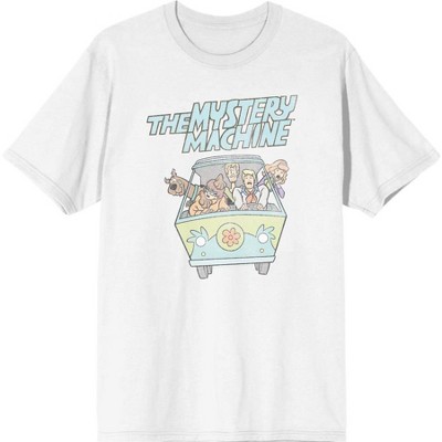 Scooby Doo The Mystery Machine Men's White Crew Neck Short Sleeve Tee ...