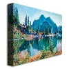 Trademark Fine Art -David Lloyd Glover 'Reflections on Gem Lake' Canvas Art - 2 of 2