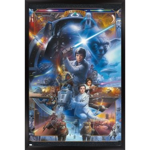 Trends International Star Wars: Original Trilogy - Collage Framed Wall Poster Prints - 1 of 4
