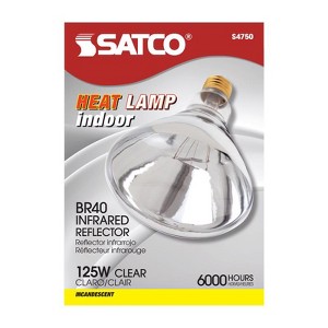 Satco 125 W R40 Heat Lamp Incandescent Bulb E26 (Medium) Warm White 1 pk - 1 of 1
