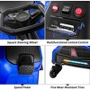12V Electric Ride On Truck Car with Remote Control, Kids Ride On Car with Led Lights, Music, Safety Belt,Double Doors, for Boys and Girls - 3 of 4