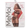 Memoi Women's Ingrid Garter, Bra, and Thong 3 Piece Set - 4 of 4