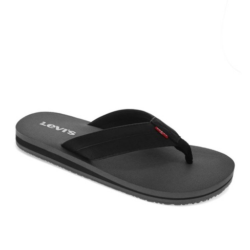 Levi s Mens Jackson Casual Flip Flop Sandal Shoe Black charcoal Size 13 Target