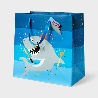 Shark Party Tote Bags – Set of 6 Party Favor Bags