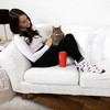 Pavilion Gift Company - Furry Friend - 20 oz Travel Tumbler with 3D Silicone Wrap - Portable Drinkware - 3 of 4