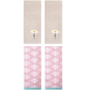 REGALWOVEN 4 Pcs Soft Absorbent Cotton Hand Towels - 1 of 4