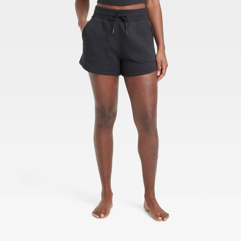 Women's Fleece High-Rise Shorts 3.5" - All In Motion™, 1 of 9