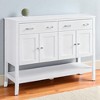 Mshliw Sideboard Buffet Cabinet with Drawers and Adjustable Shelves, Coffee Bar Storage Cabinet for Kitchen, Dining Room, or Living Room - 3 of 4
