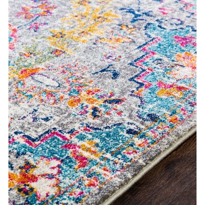 Elegant Gray 31'' Reversible Synthetic Rug - Easy Care & Stain-resistant