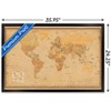 Trends International Antique World Map 2023 Framed Wall Poster Prints - 3 of 4