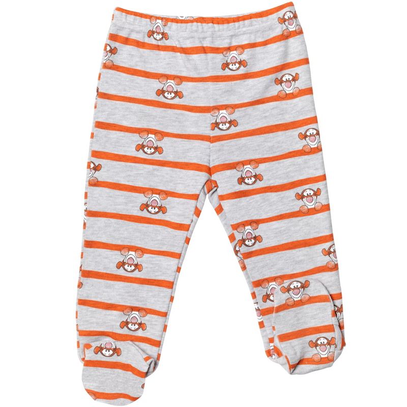 Disney Winnie the Pooh Tigger Baby 3 Piece Snap Jacket Footed Pant Hat Set Newborn to Infant, 3 of 8