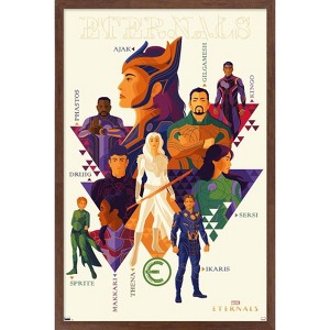 Trends International Marvel Eternals - Minimalist Framed Wall Poster Prints - 1 of 4