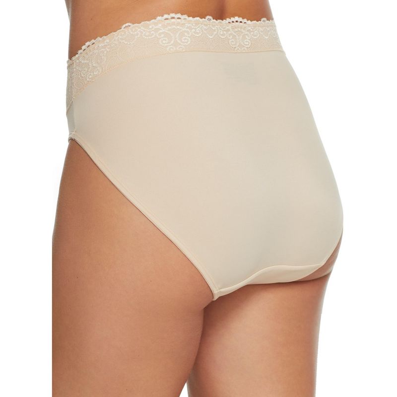 Bali Women's Smooth Passion For Comfort Lace Hi Cut Brief - DFPC62L, 2 of 3