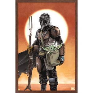 Trends International Star Wars: The Mandalorian - Manga Duo Framed Wall Poster Prints - 1 of 4