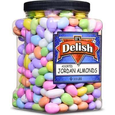 Assorted Jordan Almonds by It's Delish, 3.5 lbs Jumbo Container