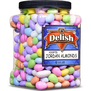 Assorted Jordan Almonds by It's Delish, 3.5 lbs Jumbo Container - 1 of 1
