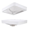Aquaterior 23" Bathroom Drop in Vessel Sink Ceramic Semi Recessed Basin w/ Drain - 4 of 4