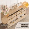 8 Drawer Rattan Chest, Wood Boho Modern, Storage Organizer for Closet, for Bedroom, Closet, Living Room - 4 of 4
