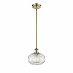 Ithaca - 1 Light Stem Hung Mini Pendant In Industrial Style-8.25 Inches Tall and 8 Inches Wide - 1 of 1