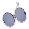 Black Bow Jewelry 14k White Gold 21mm Scrolled Floral Locket - 4 of 4