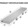 304 Stainless Steel Folding Shelf - Wall-mount serving shelf for food trucks, grill areas, BBQ tables & restaurants. - 3 of 4