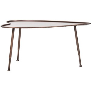 Tessa Heart Coffee Table- Antique Copper/Iron - Safavieh - 1 of 4